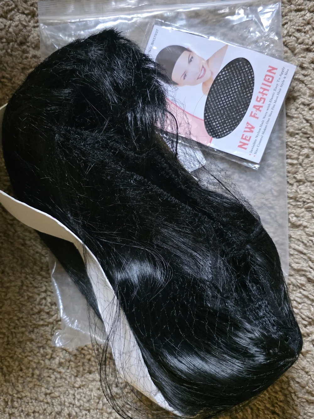 Sleek Black Straight Lace Front Wig — Natural Parting